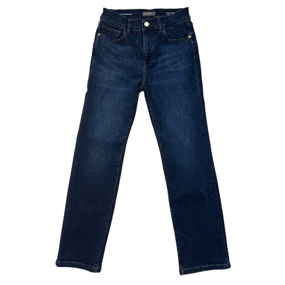 DL 1961Mara Straight Mid Rise Instrasculpt Ankle Jeans Sz 26 Like New - Picture 2 of 8